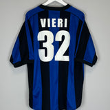 Shop 2000/01 INTER MILAN VIERI #32 HOME SHIRT (L) NIKE, classic football shirts, vintage football shirts & retro soccer jerseys at Cult Kits