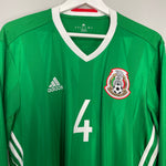 Shop 2016/17 MEXICO R.MARQUEZ #4 L/S HOME SHIRT (XL) ADIDAS, classic football shirts, vintage football shirts & retro soccer jerseys at Cult Kits