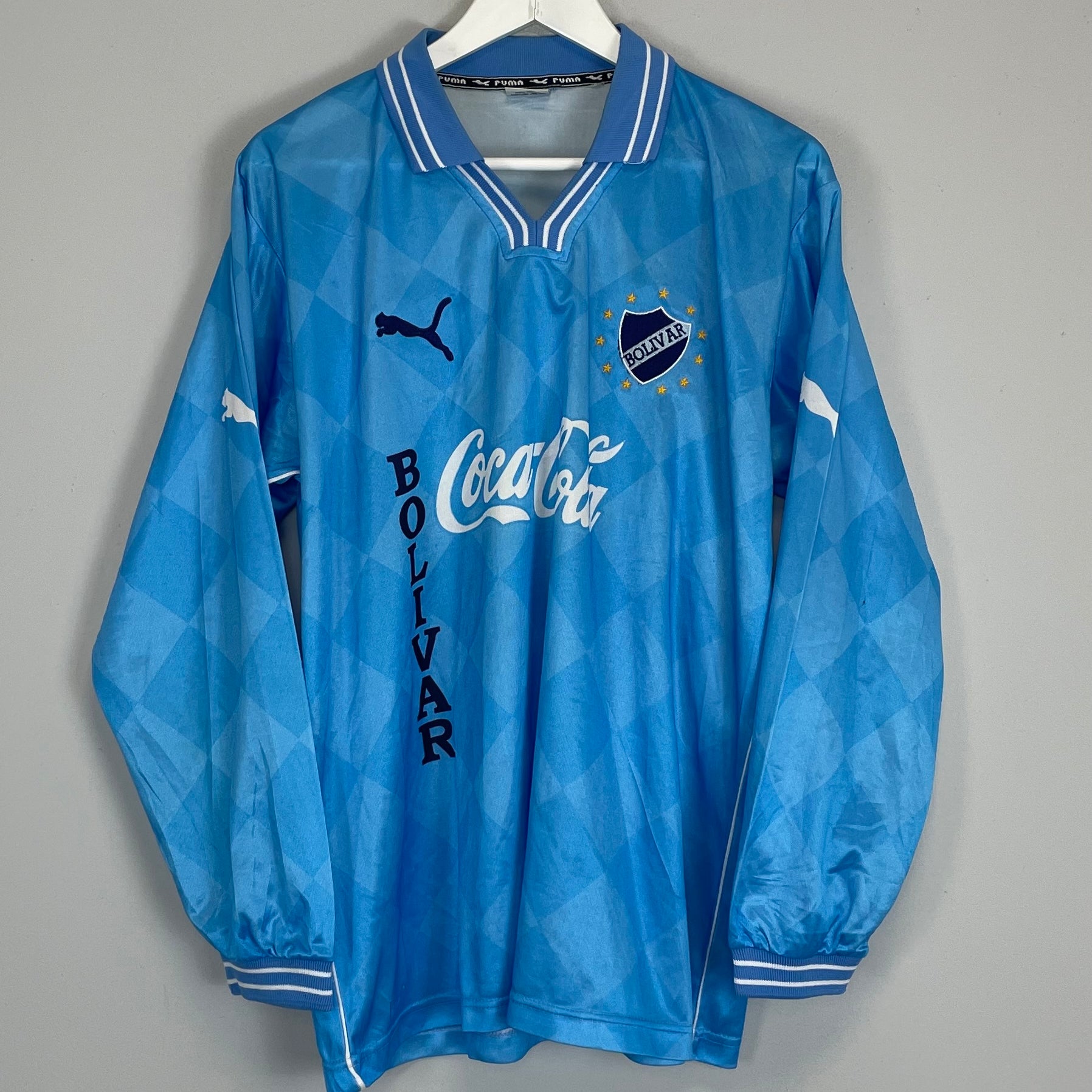 Shop 2001 BOLIVAR L/S HOME SHIRT (XL) PUMA, classic football shirts, vintage football shirts & retro soccer jerseys at Cult Kits