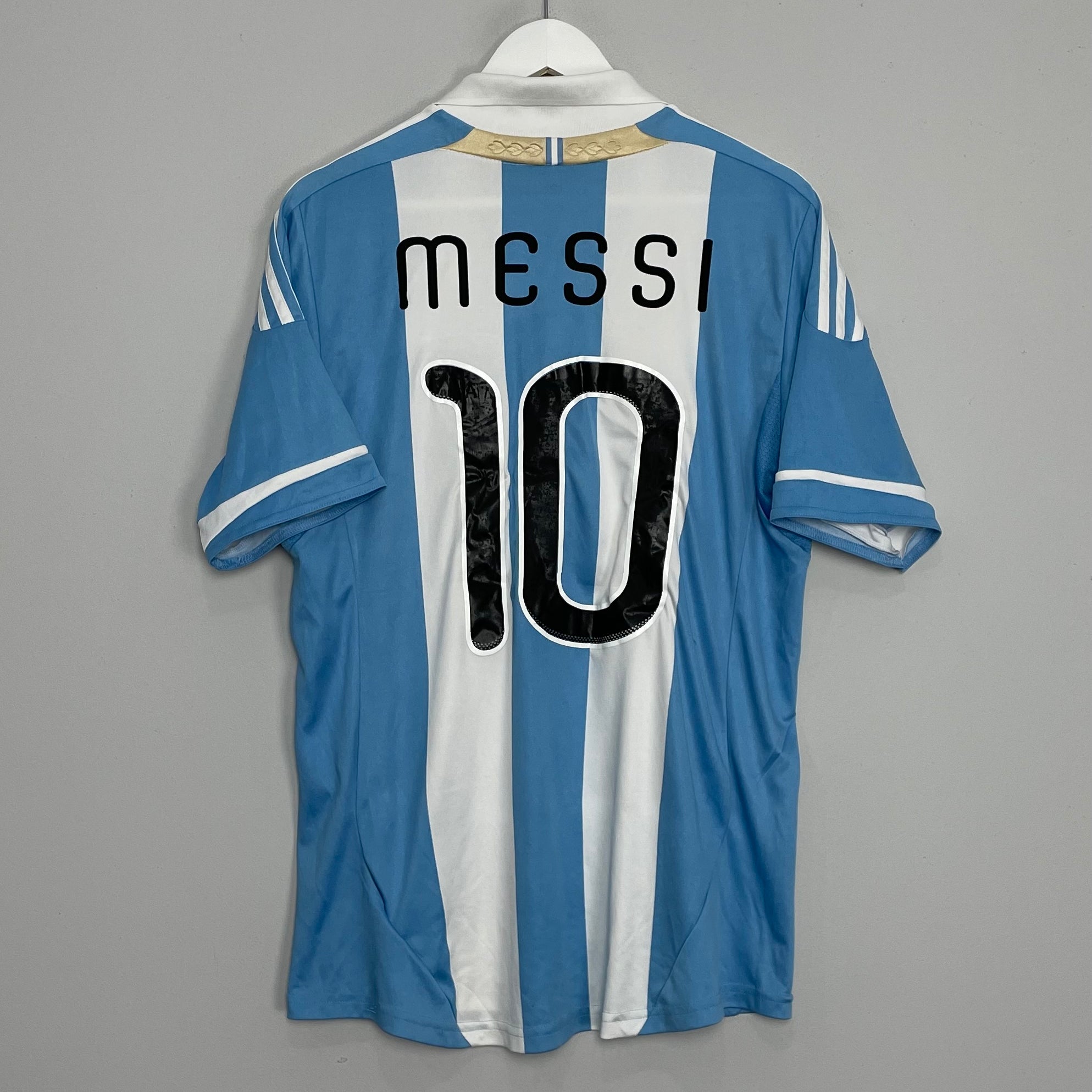 Shop 2011/12 ARGENTINA MESSI #10 HOME SHIRT (L) ADIDAS, classic football shirts, vintage football shirts & retro soccer jerseys at Cult Kits