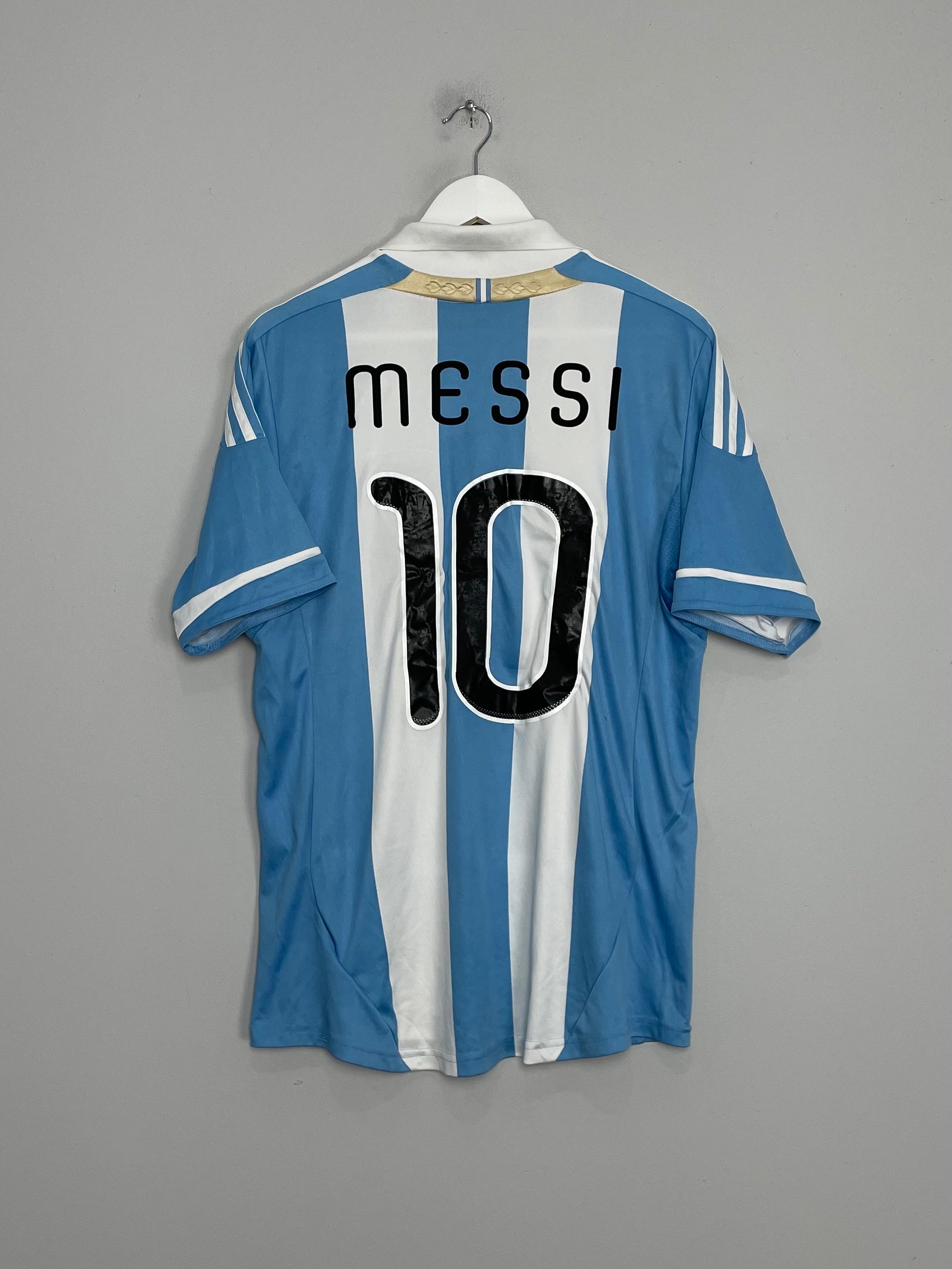 Shop 2011/12 ARGENTINA MESSI #10 HOME SHIRT (L) ADIDAS, classic football shirts, vintage football shirts & retro soccer jerseys at Cult Kits