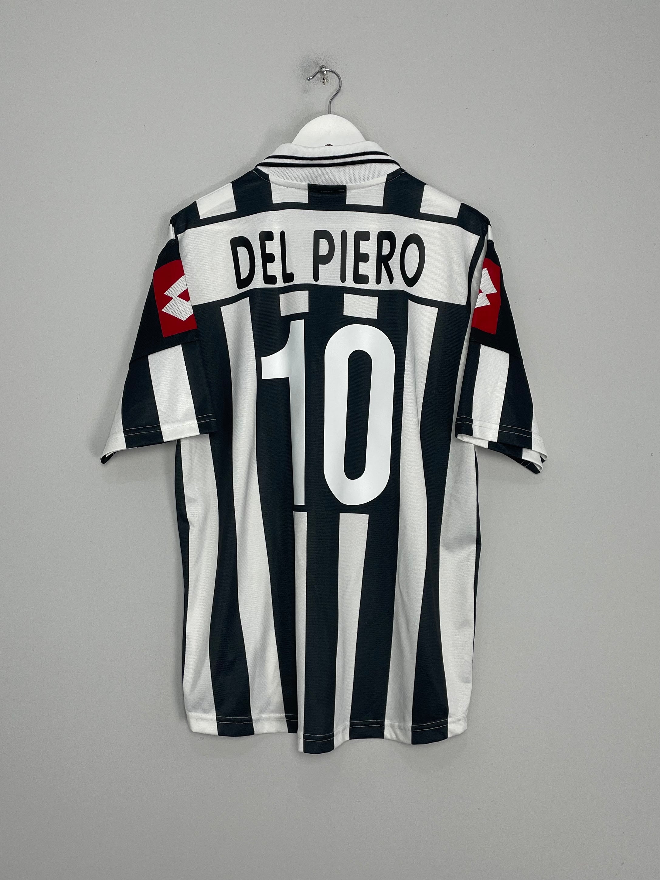 Shop 2001/02 JUVENTUS DEL PIERO #10 HOME SHIRT (L) LOTTO, classic football shirts, vintage football shirts & retro soccer jerseys at Cult Kits
