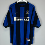 Shop 2000/01 INTER MILAN VIERI #32 HOME SHIRT (L) NIKE, classic football shirts, vintage football shirts & retro soccer jerseys at Cult Kits