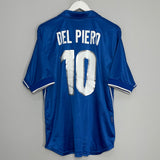 Shop 1997/98 ITALY DEL PIERO #10 HOME SHIRT (L) NIKE, classic football shirts, vintage football shirts & retro soccer jerseys at Cult Kits