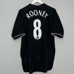 2003/05 MANCHESTER UNITED ROONEY #8 AWAY SHIRT (L) NIKE