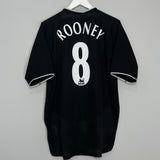 2003/05 MANCHESTER UNITED ROONEY #8 AWAY SHIRT (L) NIKE