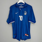 Shop 1997/98 ITALY DEL PIERO #10 HOME SHIRT (L) NIKE, classic football shirts, vintage football shirts & retro soccer jerseys at Cult Kits