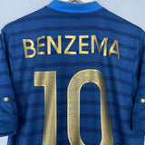 Shop 2012/13 FRANCE BENZEMA #9 HOME SHIRT (M) NIKE, classic football shirts, vintage football shirts & retro soccer jerseys at Cult Kits