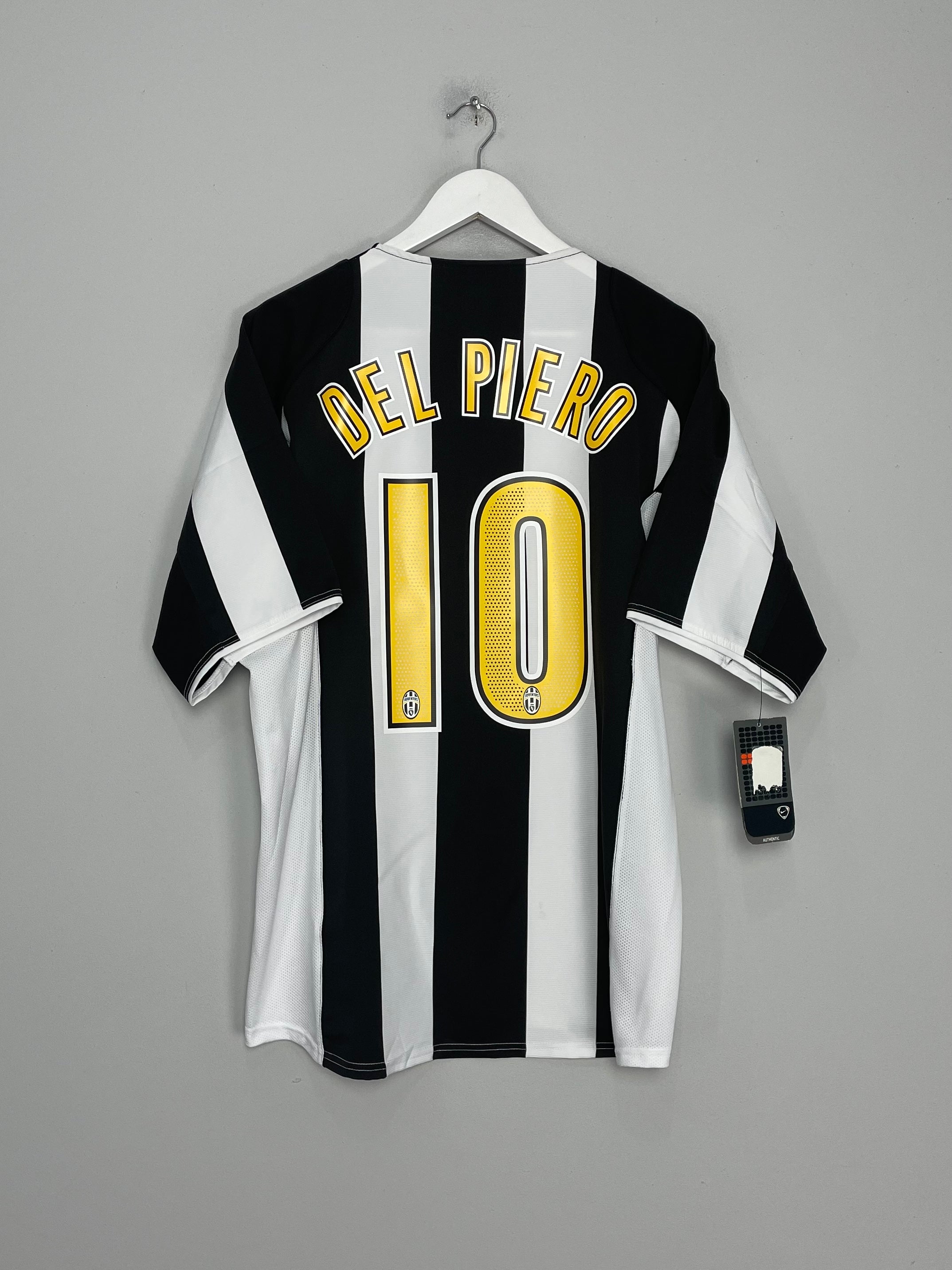 Shop 2004/05 JUVENTUS DEL PIERO #10 *BNWT* HOME SHIRT (L) NIKE, classic football shirts, vintage football shirts & retro soccer jerseys at Cult Kits