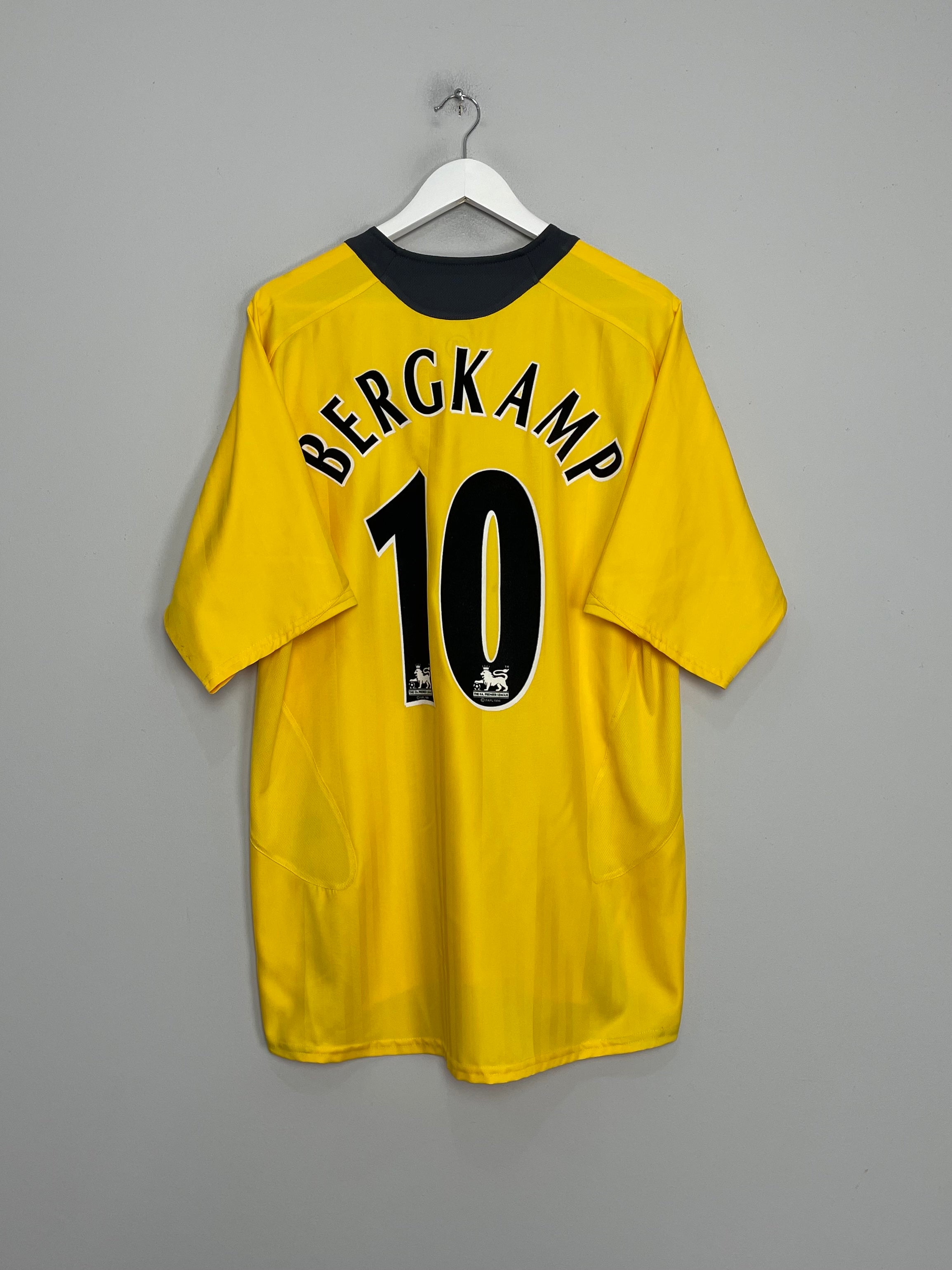 2006/07 ARSENAL BERGKAMP #10 AWAY SHIRT (XL) NIKE