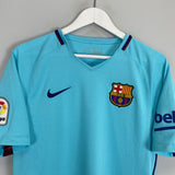 Shop 2017/18 BARCELONA MESSI #10 AWAY SHIRT (M) NIKE, classic football shirts, vintage football shirts & retro soccer jerseys at Cult Kits