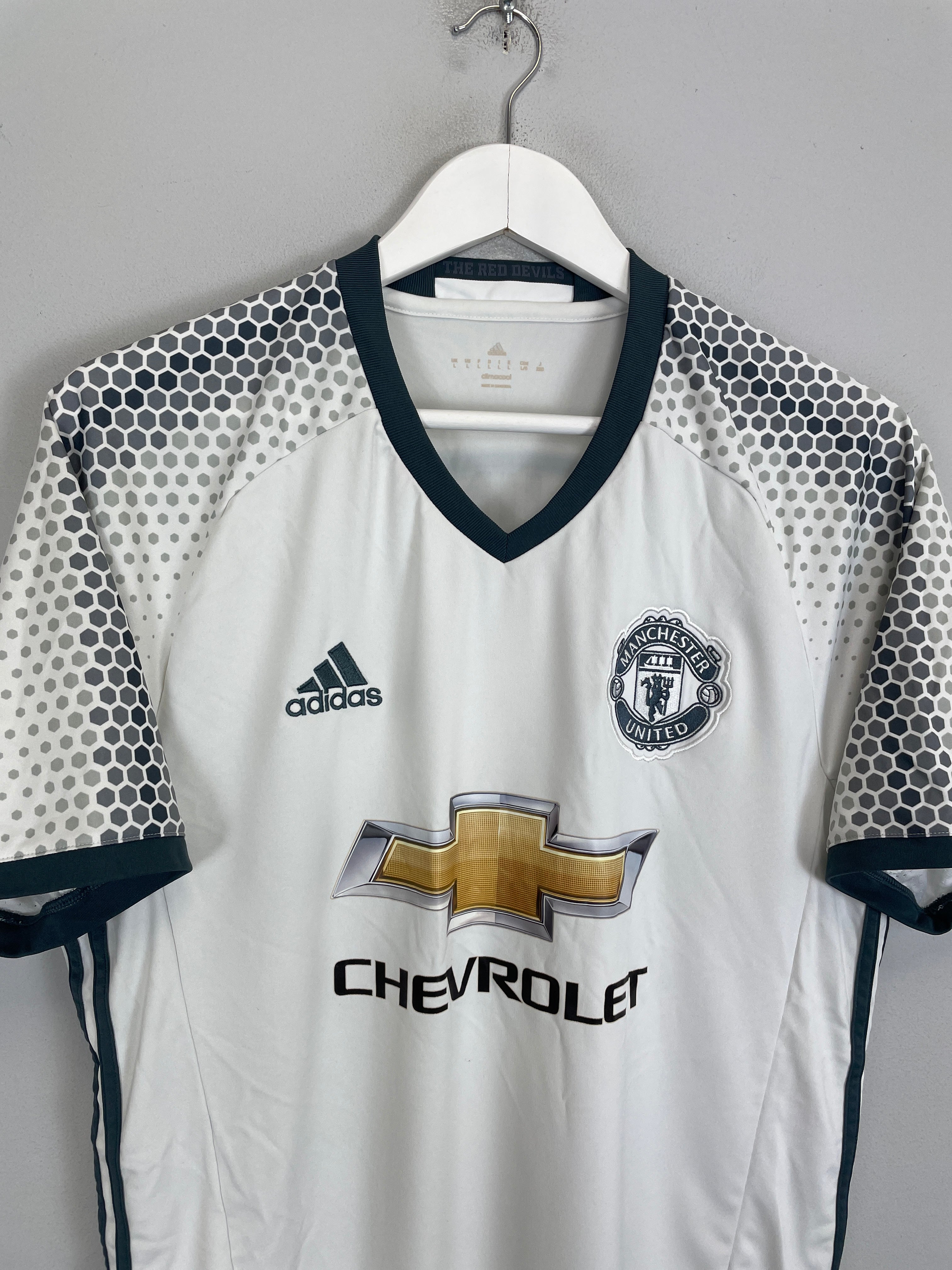 Shop 2016/17 MANCHESTER UNITED IBRAHIMOVIC #9 THIRD SHIRT (L) ADIDAS, classic football shirts, vintage football shirts & retro soccer jerseys at Cult Kits