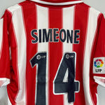 Shop 2003/04 ATLETICO MADRID SIMEONE #14 *BNWT* HOME SHIRT (M) NIKE, classic football shirts, vintage football shirts & retro soccer jerseys at Cult Kits