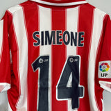 Shop 2003/04 ATLETICO MADRID SIMEONE #14 *BNWT* HOME SHIRT (M) NIKE, classic football shirts, vintage football shirts & retro soccer jerseys at Cult Kits