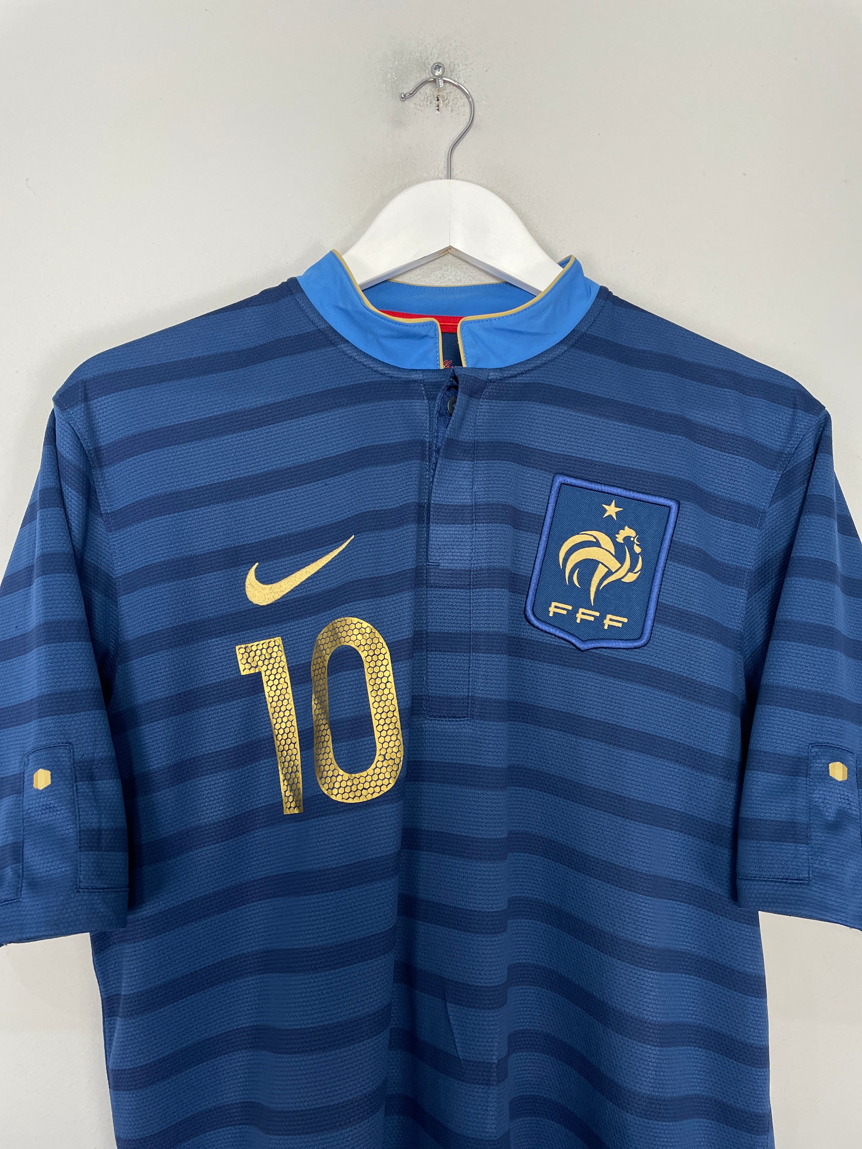 Shop 2012/13 FRANCE BENZEMA #9 HOME SHIRT (M) NIKE, classic football shirts, vintage football shirts & retro soccer jerseys at Cult Kits
