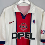 Shop 1997/98 PSG OKOCHA #10 AWAY SHIRT (XL) NIKE, classic football shirts, vintage football shirts & retro soccer jerseys at Cult Kits