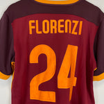 Shop 2015/16 ROMA FLORENZI #24 HOME SHIRT (L) NIKE, classic football shirts, vintage football shirts & retro soccer jerseys at Cult Kits