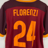Shop 2015/16 ROMA FLORENZI #24 HOME SHIRT (L) NIKE, classic football shirts, vintage football shirts & retro soccer jerseys at Cult Kits