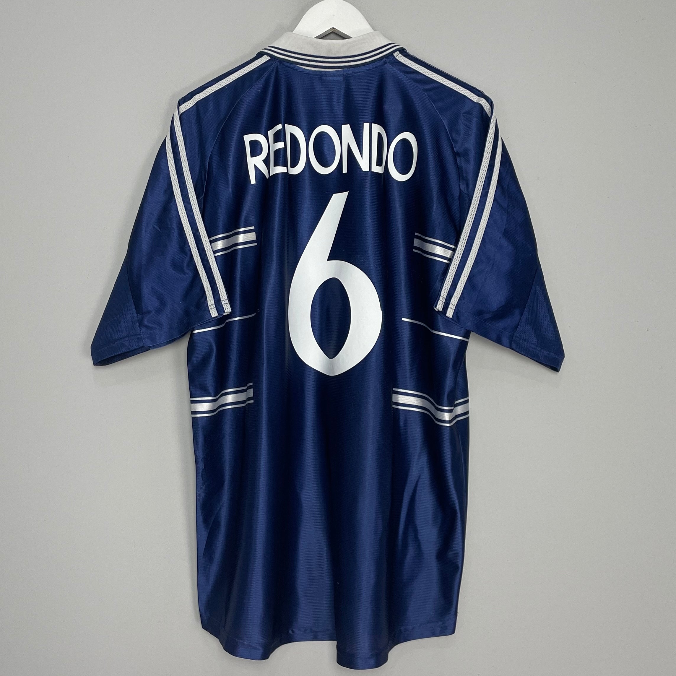 Shop 1998/99 REAL MADRID REDONDO #6 AWAY SHIRT (XL) ADIDAS, classic football shirts, vintage football shirts & retro soccer jerseys at Cult Kits