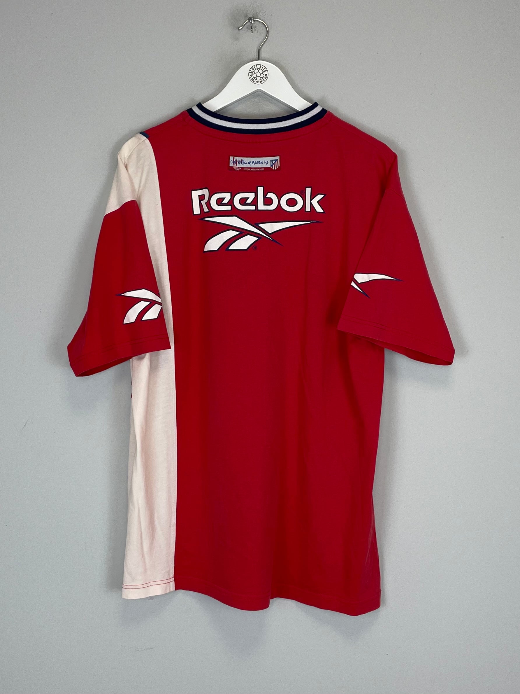 Shop 1998/99 ATLETICO MADRID TRAINING SHIRT (L) REEBOK, classic football shirts, vintage football shirts & retro soccer jerseys at Cult Kits