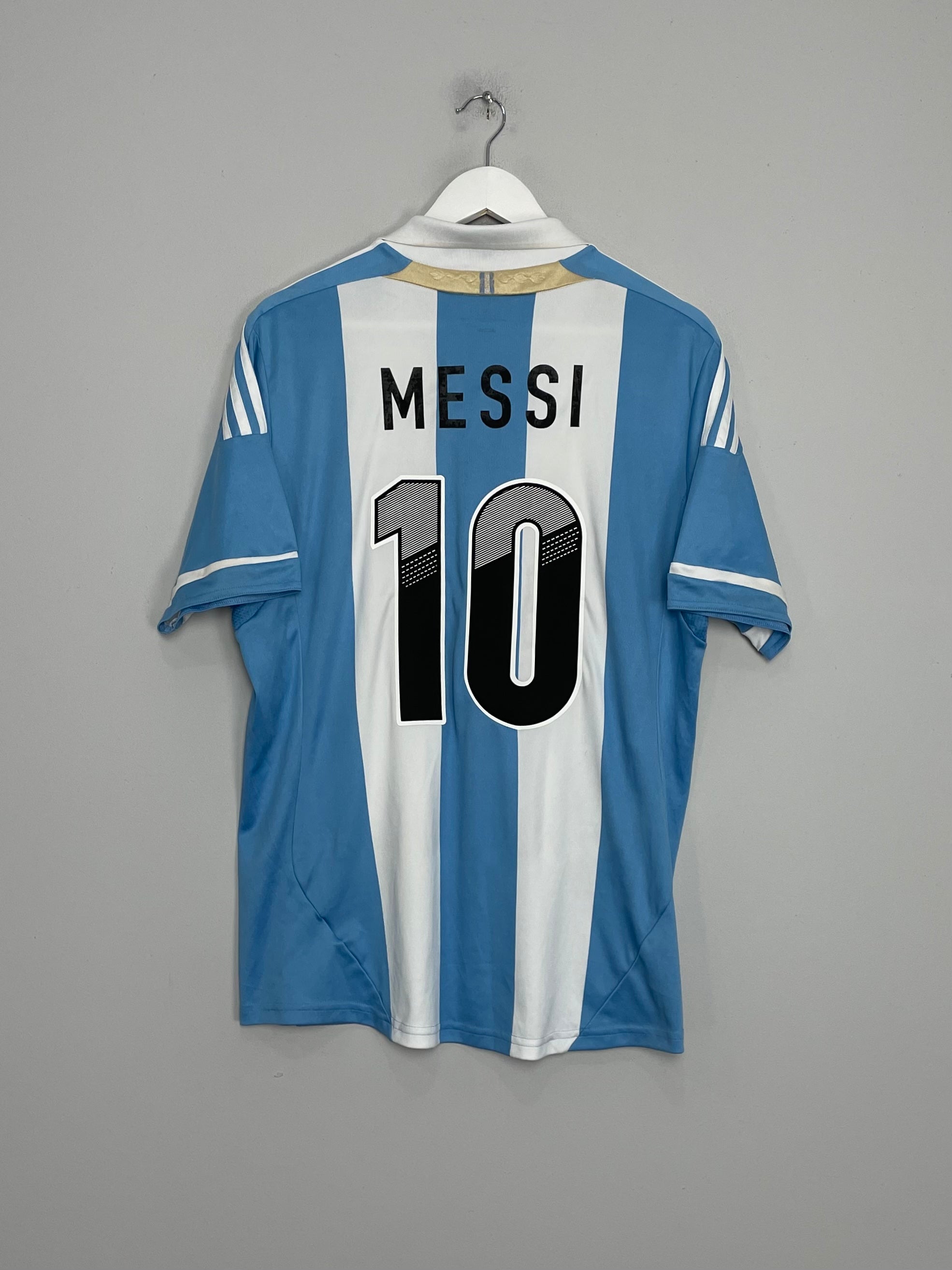 Shop 2011/13 ARGENTINA MESSI #10 HOME SHIRT (L) ADIDAS, classic football shirts, vintage football shirts & retro soccer jerseys at Cult Kits