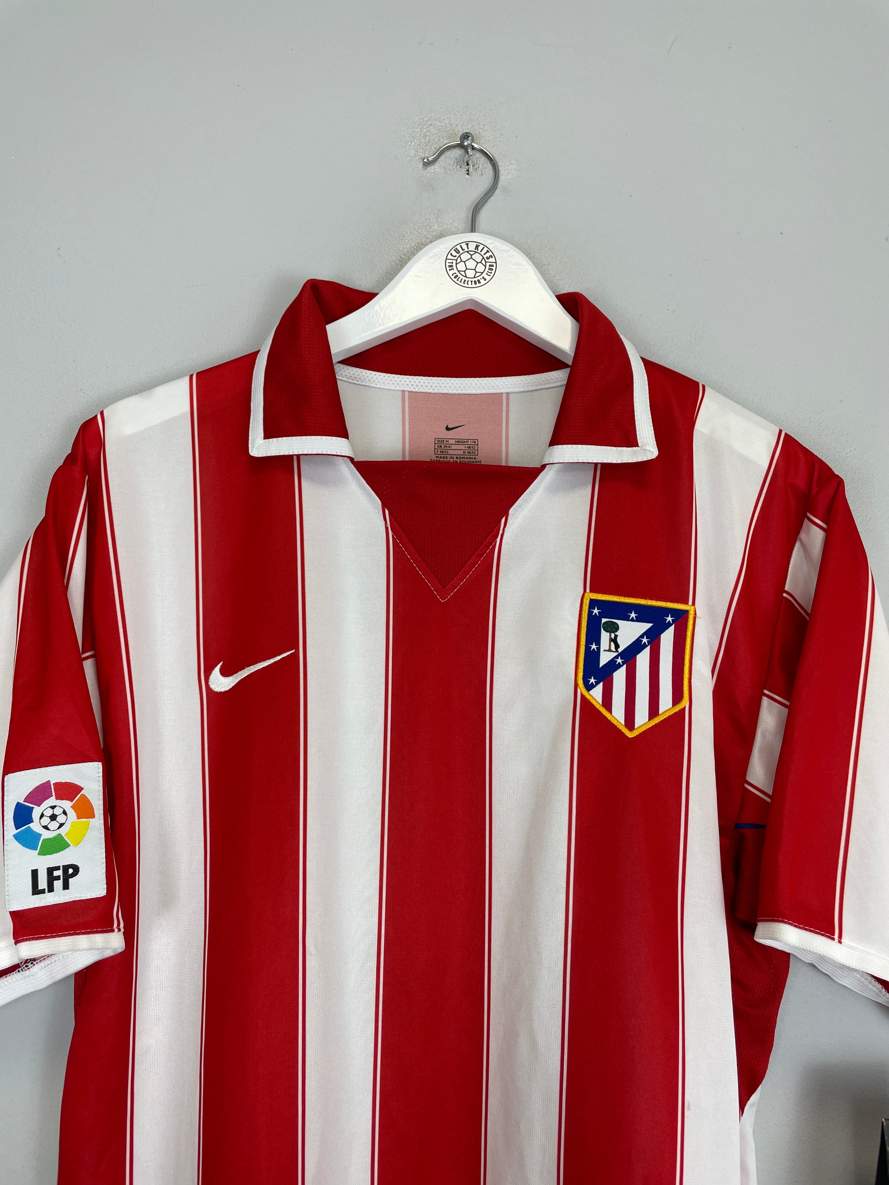Shop 2003/04 ATLETICO MADRID SIMEONE #14 *BNWT* HOME SHIRT (M) NIKE, classic football shirts, vintage football shirts & retro soccer jerseys at Cult Kits