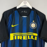 Shop 2016//17 INTER MILAN HOME SHIRT (L) NIKE, classic football shirts, vintage football shirts & retro soccer jerseys at Cult Kits