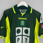 Shop 2000/01 SPORTING CP AWAY SHIRT (M) REEBOK, classic football shirts, vintage football shirts & retro soccer jerseys at Cult Kits