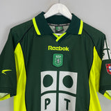 Shop 2000/01 SPORTING CP AWAY SHIRT (M) REEBOK, classic football shirts, vintage football shirts & retro soccer jerseys at Cult Kits