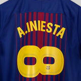 2017/18 BARCELONA A.INIESTA *INFINITY* #8 HOME SHIRT (L) NIKE