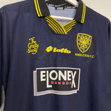 Shop 1997/99 WIMBLEDON HOME SHIRT (L) LOTTO, classic football shirts, vintage football shirts & retro soccer jerseys at Cult Kits
