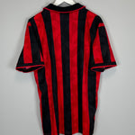Shop 1993/94 AC MILAN HOME SHIRT (M) LOTTO, classic football shirts, vintage football shirts & retro soccer jerseys at Cult Kits