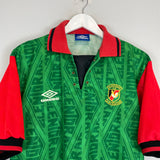1992/93 GLENTORAN HOME SHIRT (L) UMBRO