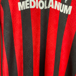 Shop 1989/90 AC MILAN L/S HOME SHIRT (M) KAPPA, classic football shirts, vintage football shirts & retro soccer jerseys at Cult Kits
