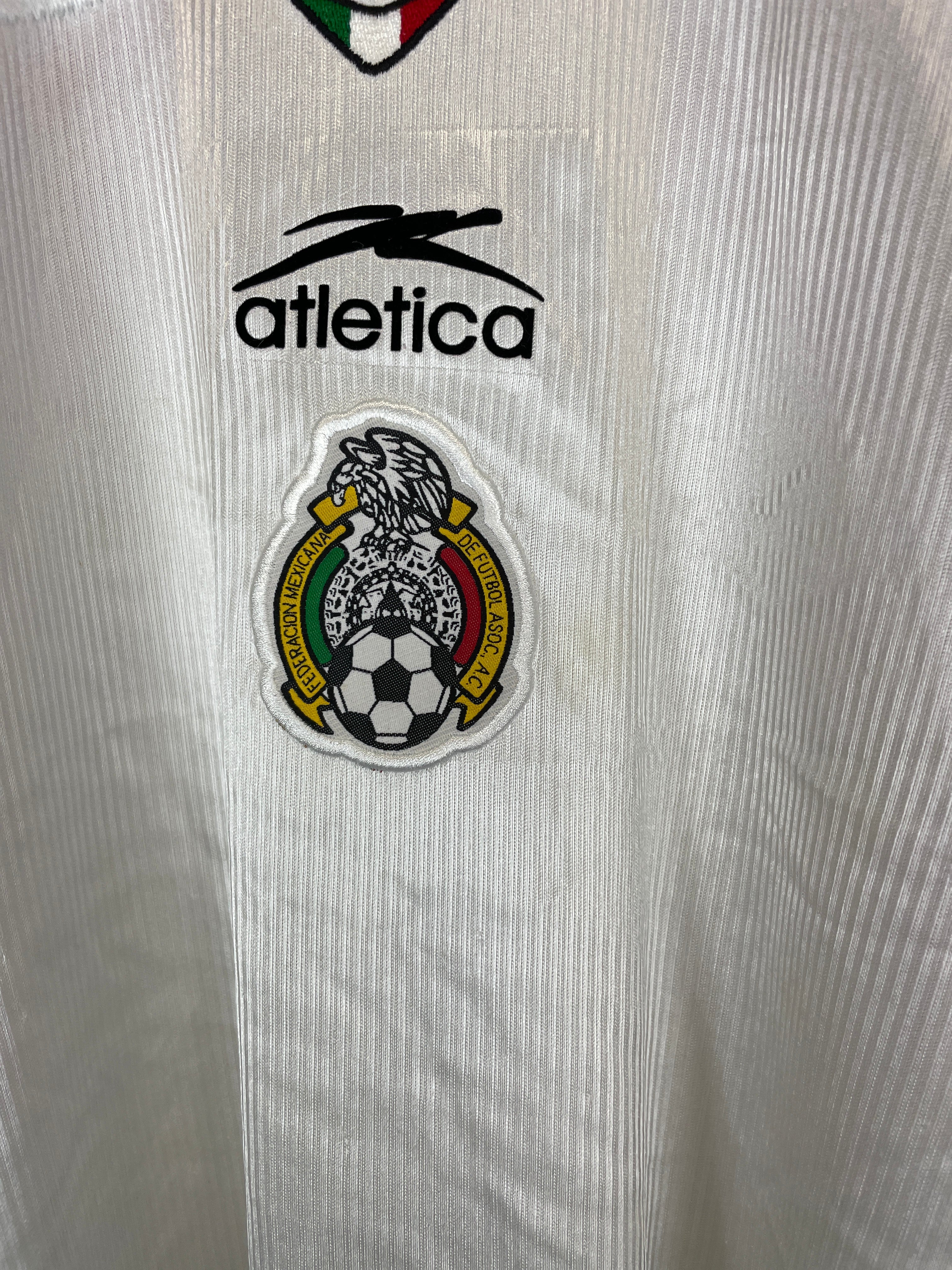 Shop 2000/01 MEXICO AWAY SHIRT (L) ATLETICA, classic football shirts, vintage football shirts & retro soccer jerseys at Cult Kits