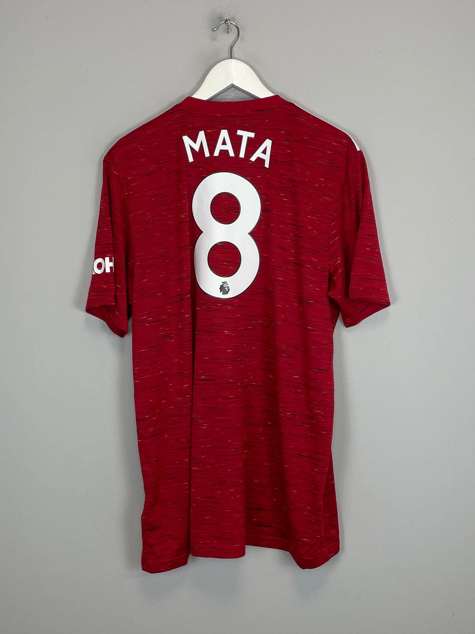 Shop 2020/21 MANCHESTER UNITED MATA #8 HOME SHIRT (XL) ADIDAS, classic football shirts, vintage football shirts & retro soccer jerseys at Cult Kits