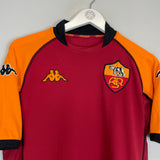 Shop 2002/03 ROMA BATISTUTA #33 EUROPEAN HOME SHIRT (M) KAPPA, classic football shirts, vintage football shirts & retro soccer jerseys at Cult Kits