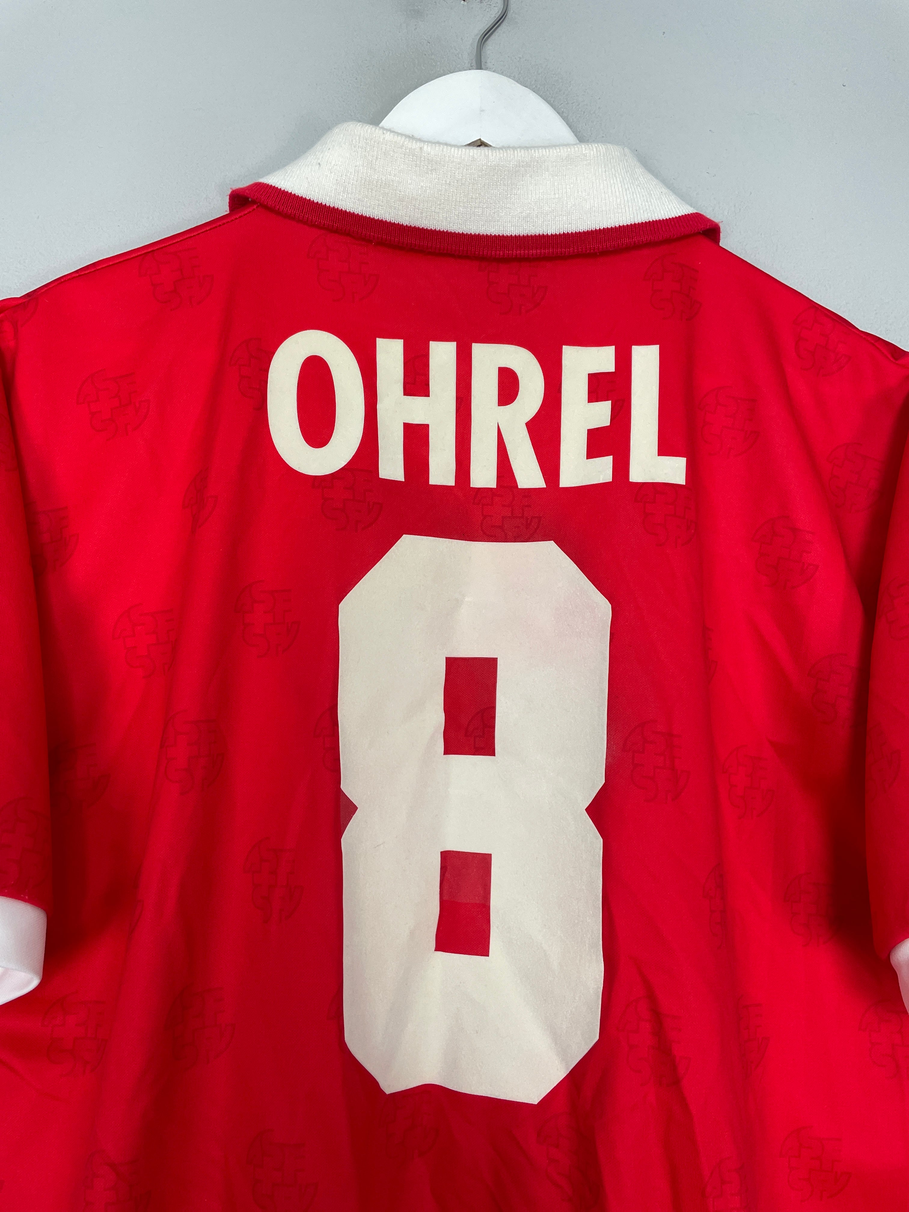 Shop 1994/96 SWITZERLAND OHREL #8 HOME SHIRT (M) LOTTO, classic football shirts, vintage football shirts & retro soccer jerseys at Cult Kits