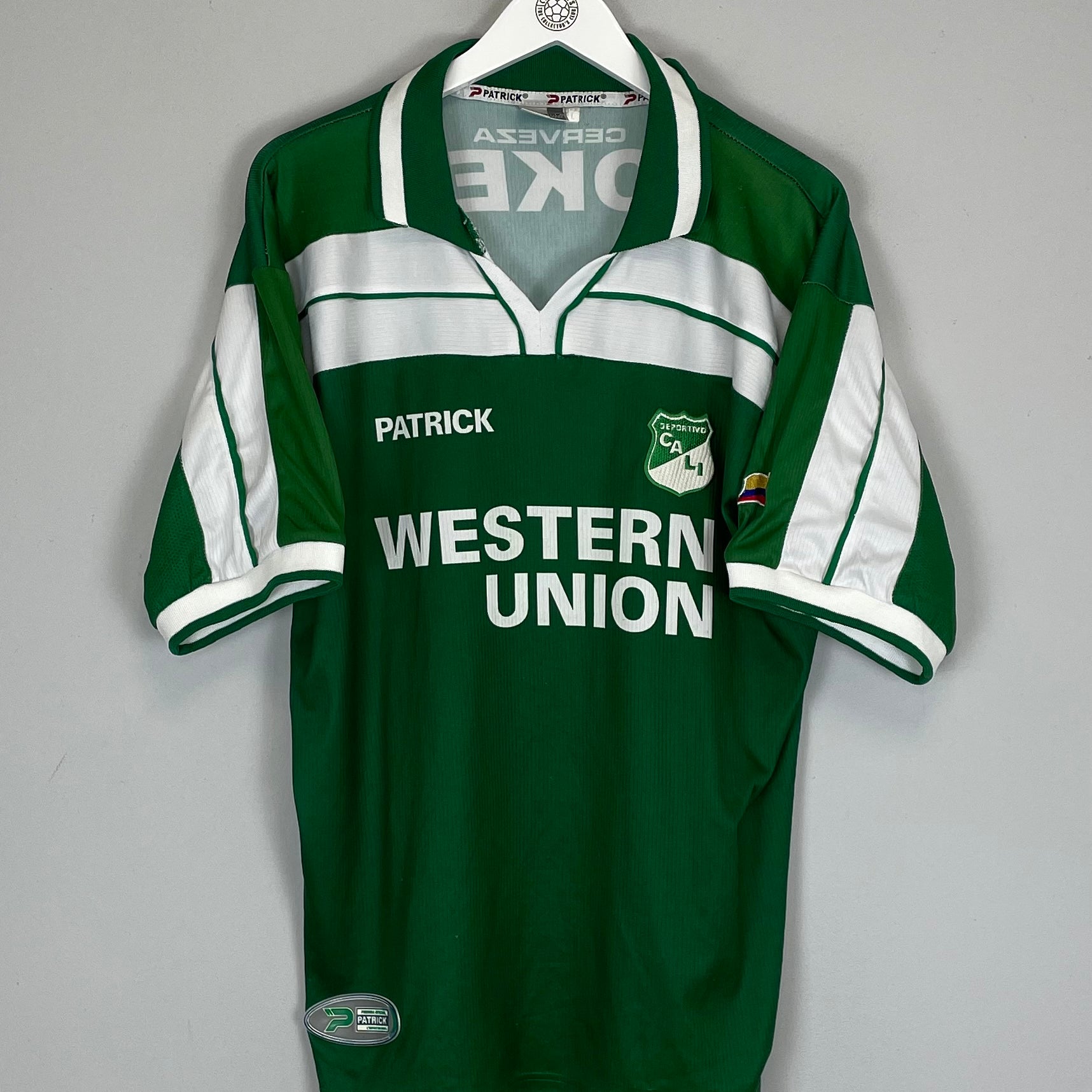 Shop 2003/04 DEPORTIVO CALI HOME SHIRT (L) PATRICK, classic football shirts, vintage football shirts & retro soccer jerseys at Cult Kits