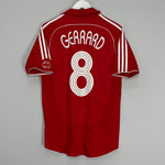 Shop 2006/08 LIVERPOOL GERRARD #8 HOME SHIRT (M) ADIDAS, classic football shirts, vintage football shirts & retro soccer jerseys at Cult Kits