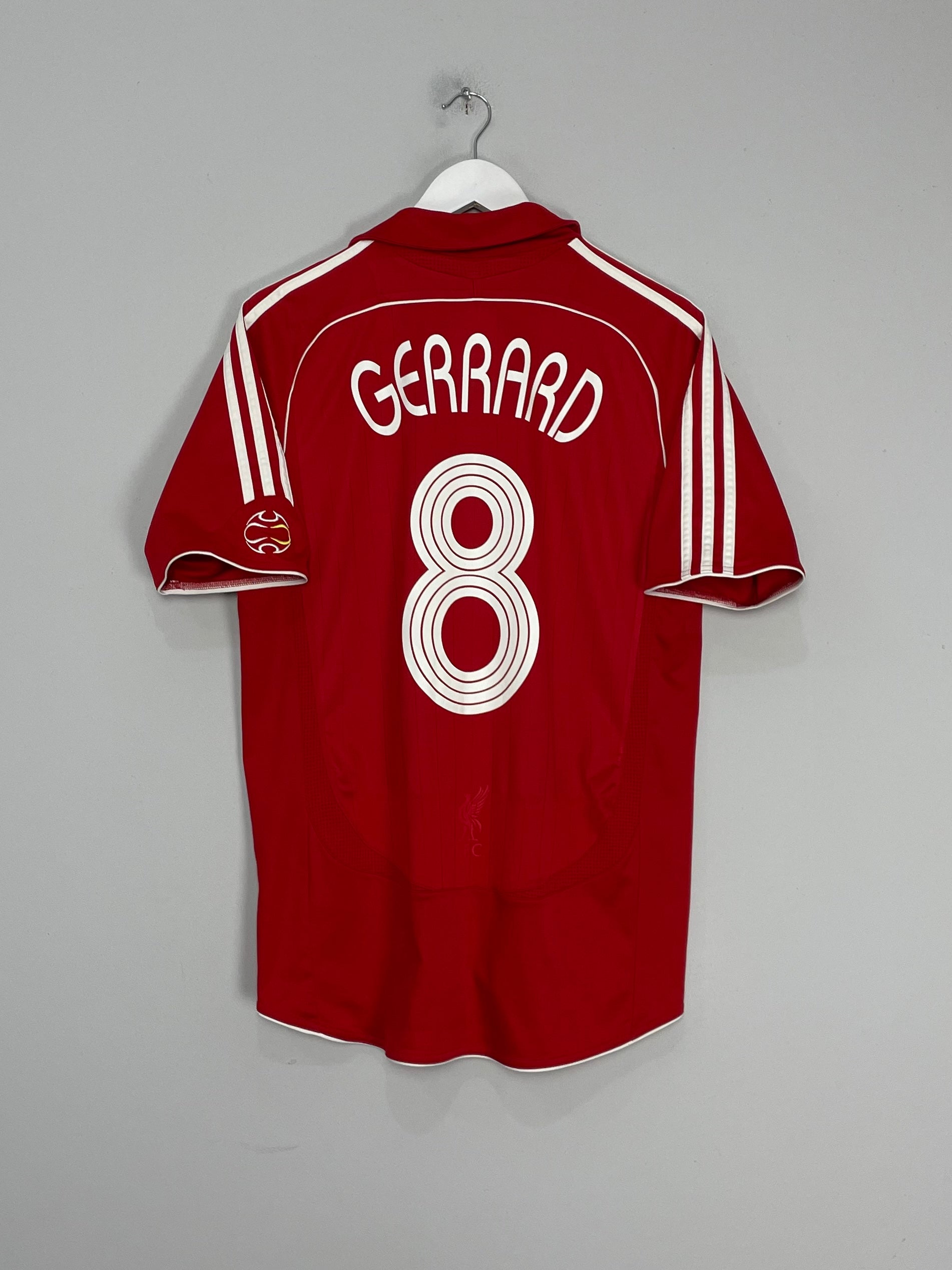 Shop 2006/08 LIVERPOOL GERRARD #8 HOME SHIRT (M) ADIDAS, classic football shirts, vintage football shirts & retro soccer jerseys at Cult Kits
