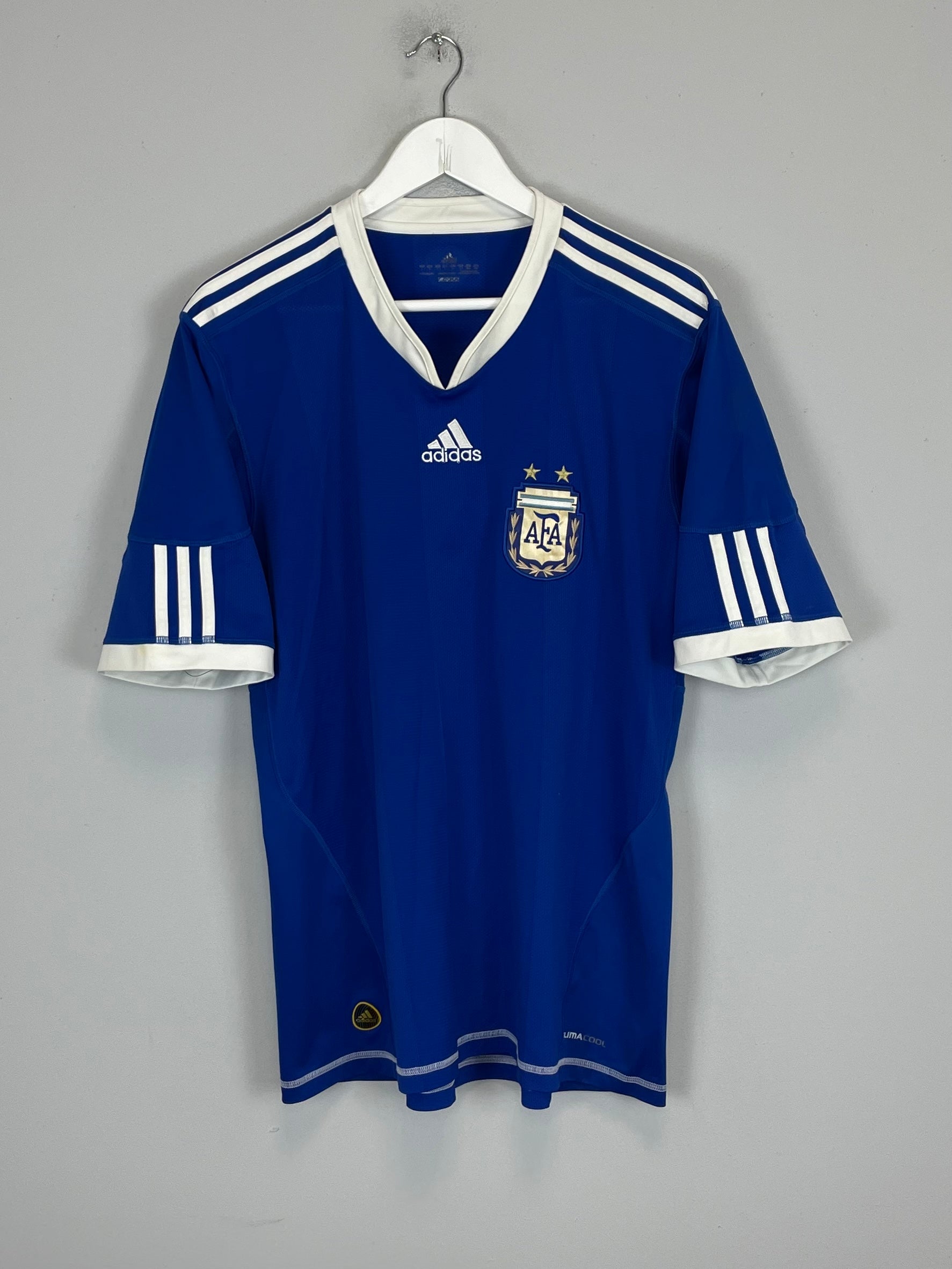 Shop 2010/11 ARGENTINA AWAY SHIRT (L) ADIDAS, classic football shirts, vintage football shirts & retro soccer jerseys at Cult Kits
