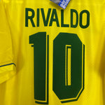 Shop 1994/96 BRAZIL RIVALDO #10 *BNWT* HOME SHIRT (L) UMBRO, classic football shirts, vintage football shirts & retro soccer jerseys at Cult Kits
