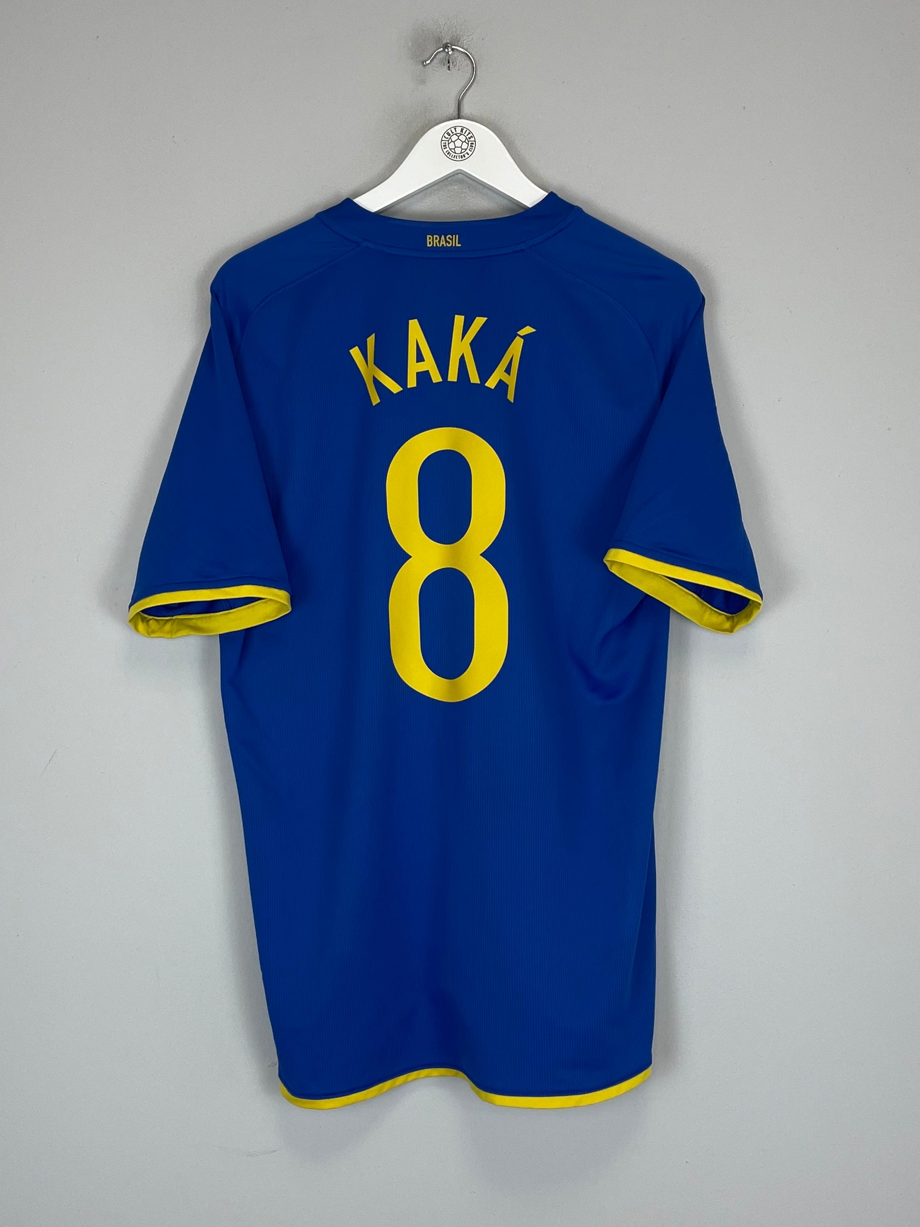 Shop 2008/10 BRAZIL KAKA #8 AWAY SHIRT (M) NIKE, classic football shirts, vintage football shirts & retro soccer jerseys at Cult Kits