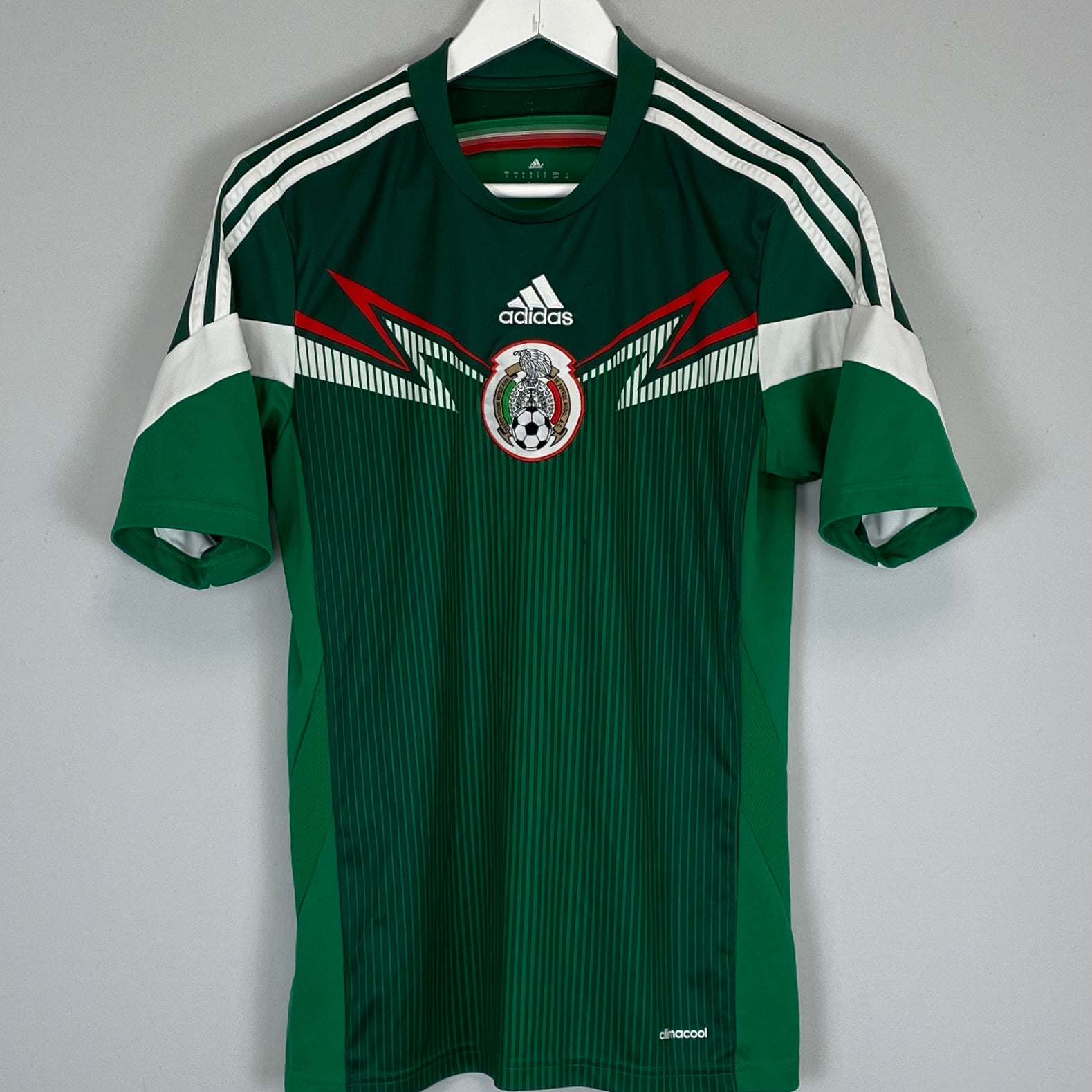 Shop 2014/15 MEXICO HOME SHIRT (S) ADIDAS, classic football shirts, vintage football shirts & retro soccer jerseys at Cult Kits