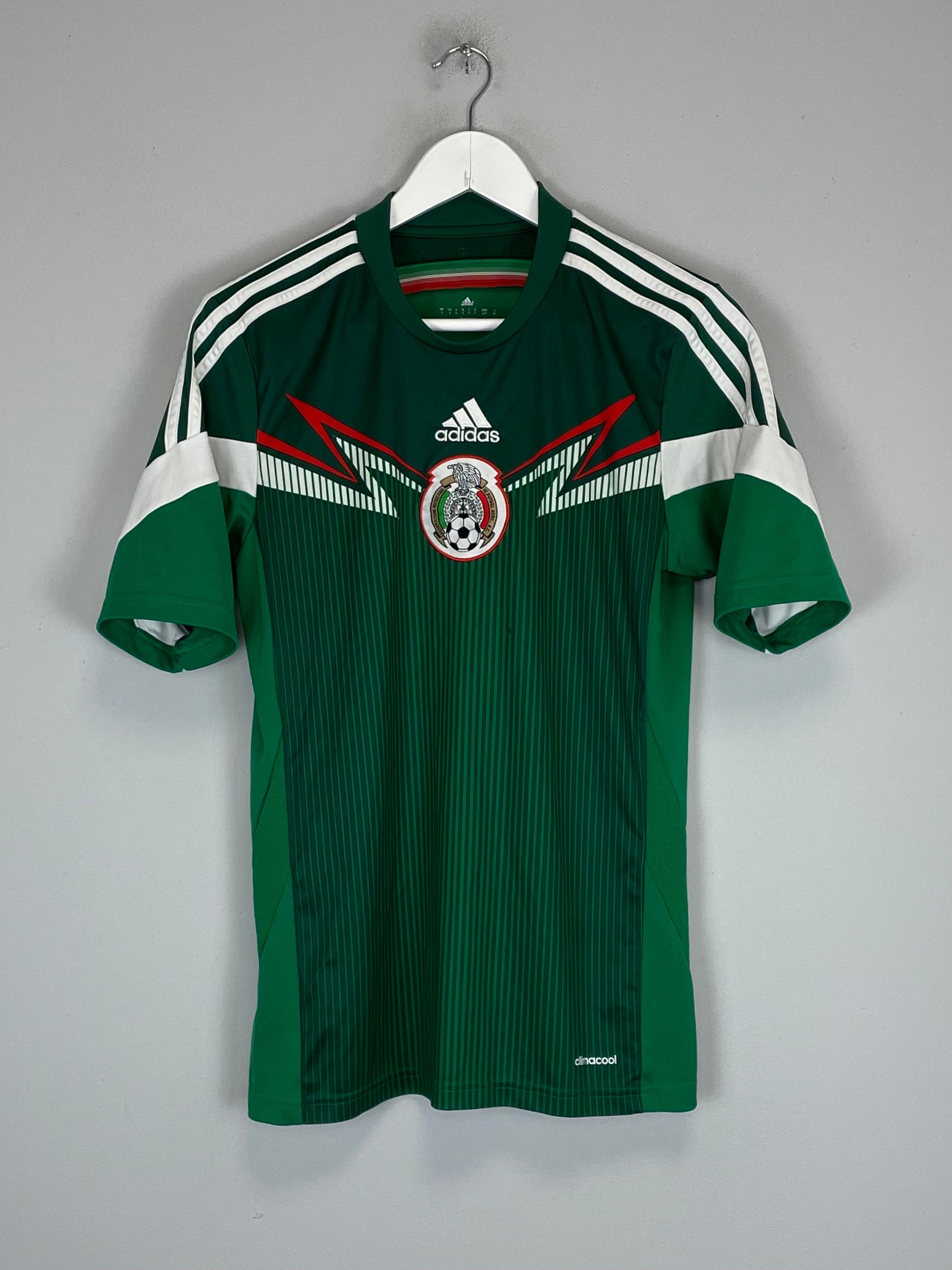 Shop 2014/15 MEXICO HOME SHIRT (S) ADIDAS, classic football shirts, vintage football shirts & retro soccer jerseys at Cult Kits