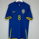 Shop 2008/10 BRAZIL KAKA #8 AWAY SHIRT (M) NIKE, classic football shirts, vintage football shirts & retro soccer jerseys at Cult Kits