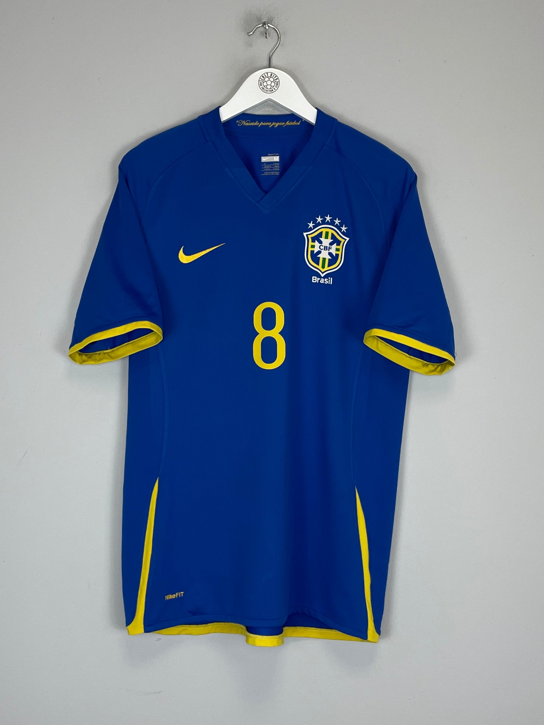 Shop 2008/10 BRAZIL KAKA #8 AWAY SHIRT (M) NIKE, classic football shirts, vintage football shirts & retro soccer jerseys at Cult Kits
