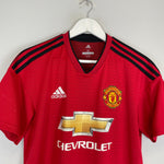 Shop 2018/19 MANCHESTER UNITED HOME SHIRT (M) ADIDAS, classic football shirts, vintage football shirts & retro soccer jerseys at Cult Kits