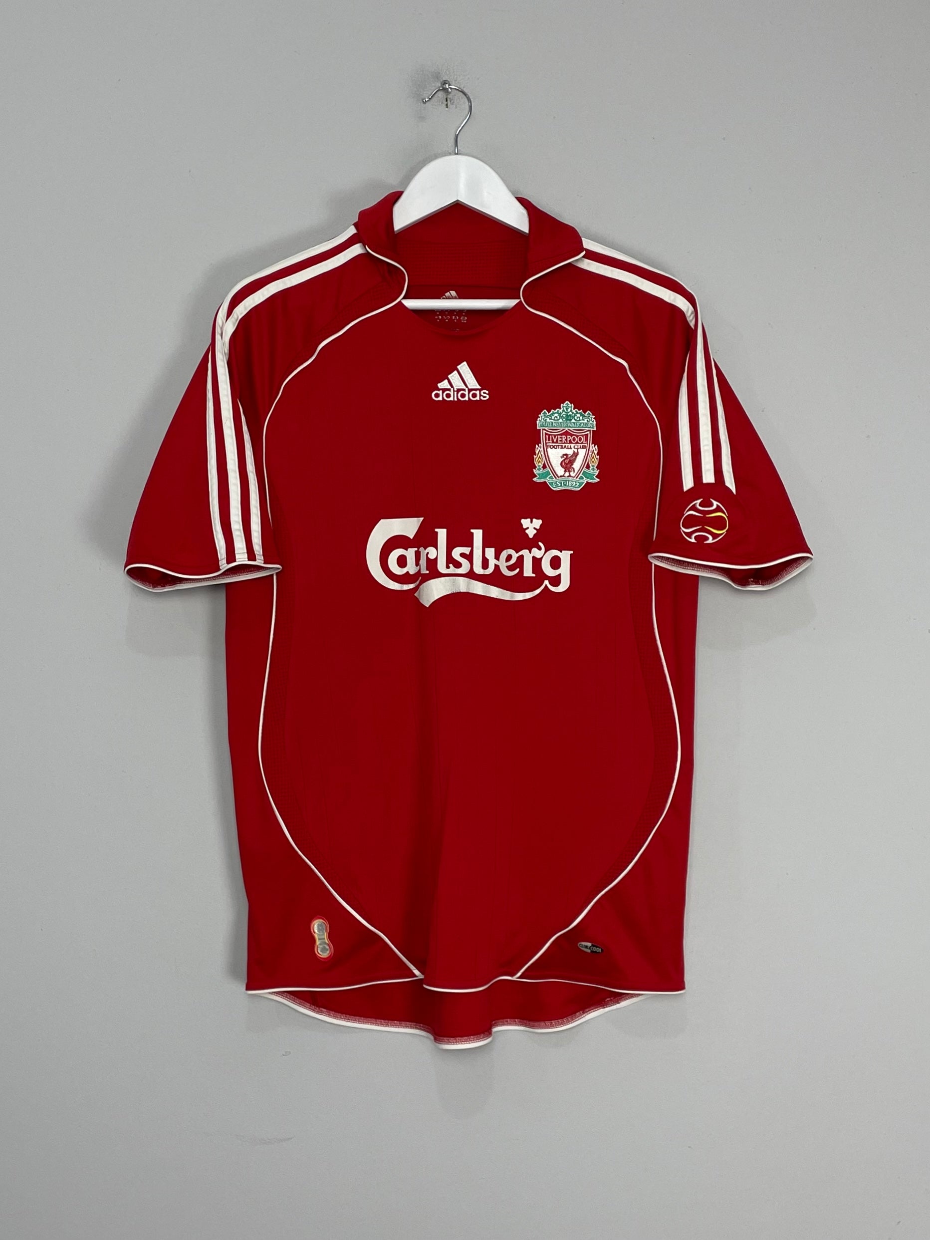 Shop 2006/08 LIVERPOOL GERRARD #8 HOME SHIRT (M) ADIDAS, classic football shirts, vintage football shirts & retro soccer jerseys at Cult Kits